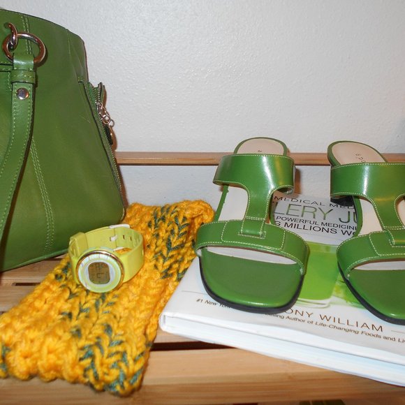 Headband Yellow and Green - Picture 3 of 9